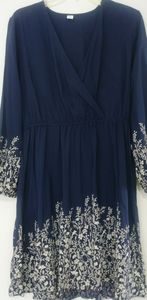 Blue and Floral Old Navy Dress